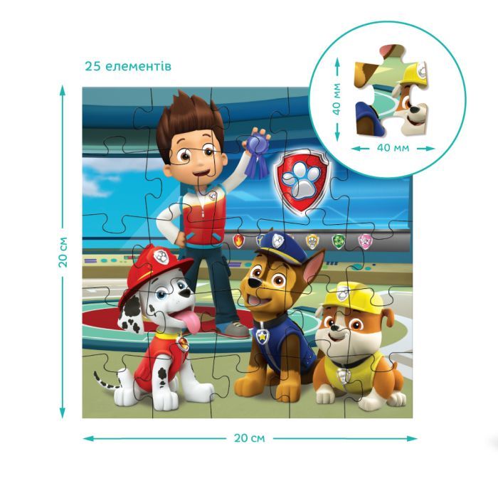 Пазл DoDo 3 в 1 Paw Patrol. Готові до роботи (200579) зображення 5