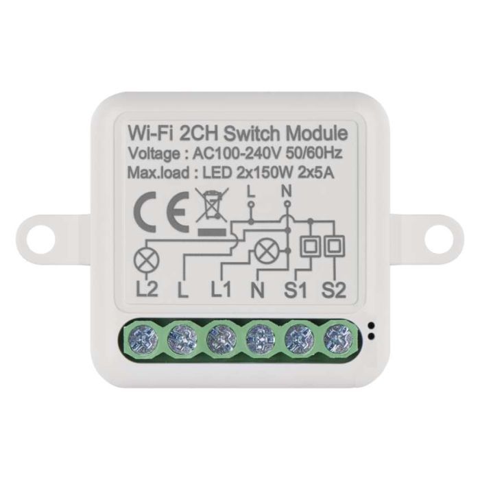 Модуль управління розумним будинком EMOS H5106 WiFi 2-Channel (H5106) зображення 2