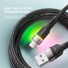 Дата кабель USB 2.0 AM to Lightning 2.0m 2.4A LED black Essager (EXCL-XCDA01) зображення 3