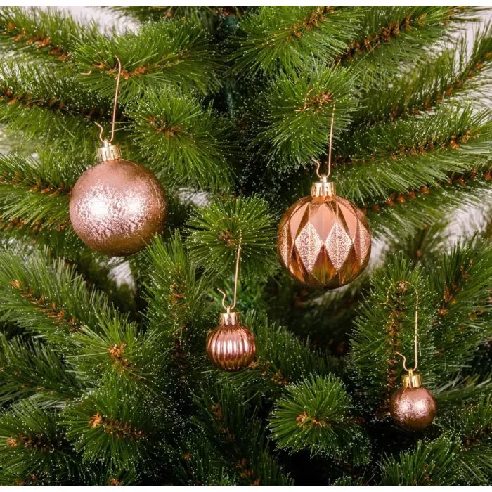 Ялинкова іграшка Chomik пластикові кульки компл. 44шт, 3/6см, срібні (5900779877726_1) зображення 3