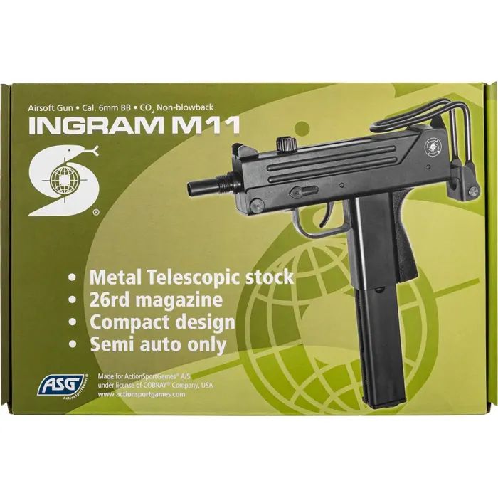 Страйкбольний пістолет ASG Cobray Ingram M11 CO2 (18518) зображення 6