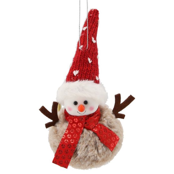 Ялинкова іграшка Chomik Санта, ведмедик, сніговик 10 х 12 см (5900779900561_1)