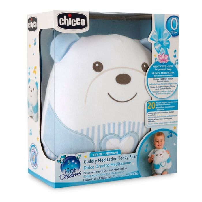 Мягкая игрушка Chicco мягкая музыкальная Успокаивающий медвежонок голубой (12266.20) изображение 3
