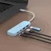 Концентратор J5create USB-C to 2xUSB-A + 2xUSB-C 3.2 10Gbps cyan (JCH342EC-N) зображення 5