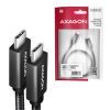 Дата кабель USB-C to USB-C 2.0m USB 3.2 Gen 2 PD 100W 5A 4K black AXAGON (BUCM32-CM20AB) изображение 2