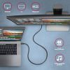 Дата кабель USB-C to USB-C 2.0m USB 3.2 Gen 2 PD 100W 5A 4K black AXAGON (BUCM32-CM20AB) изображение 8