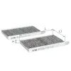 Фильтр салона ALPHA FILTER AF5256a-2