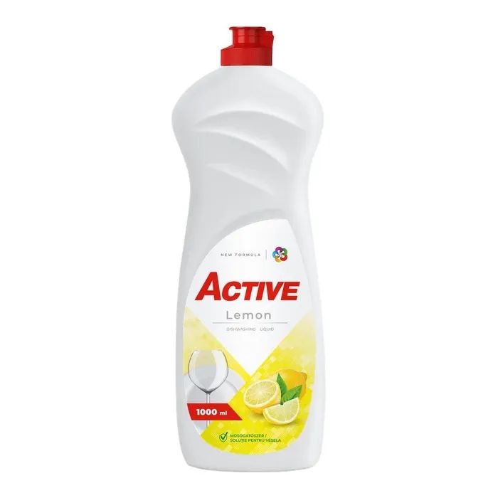 Засіб для ручного миття посуду Active PR Dishwashing Lemon 1 л (4820196010371)