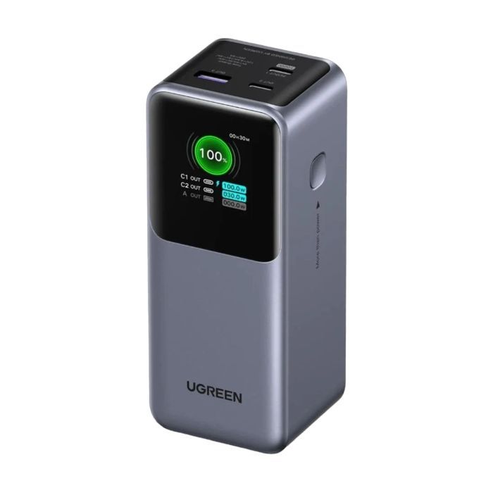 Батарея універсальна Ugreen 20000 mAh 130W Fast Charging Space gray (U_35524B) зображення 2