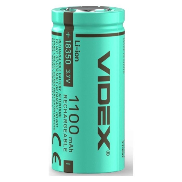Аккумулятор 18350 1100mAh bulk/1шт Videx (18350/1100/1B)