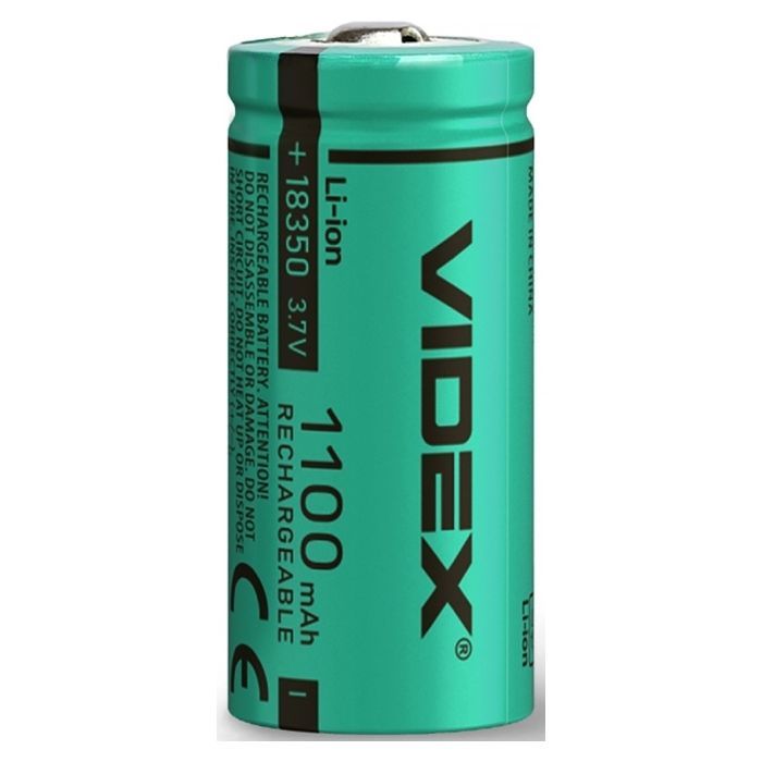 Аккумулятор 18350 1100mAh bulk/1шт Videx (18350/1100/1B) изображение 2