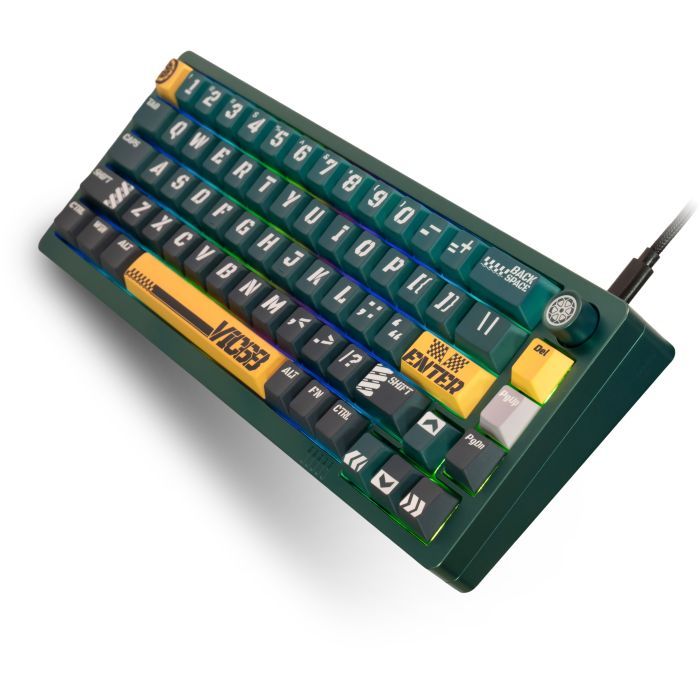 Клавиатура Thunderobot VIC68 TTC Ultra RGB King Magnetic Switch USB Parrot Green (6932066320188) изображение 2