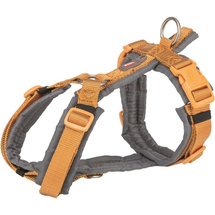 Шлей для собак Trixie Premium трекинговая S–M 44–53 см 20 мм розовато-серая (4053032678903)