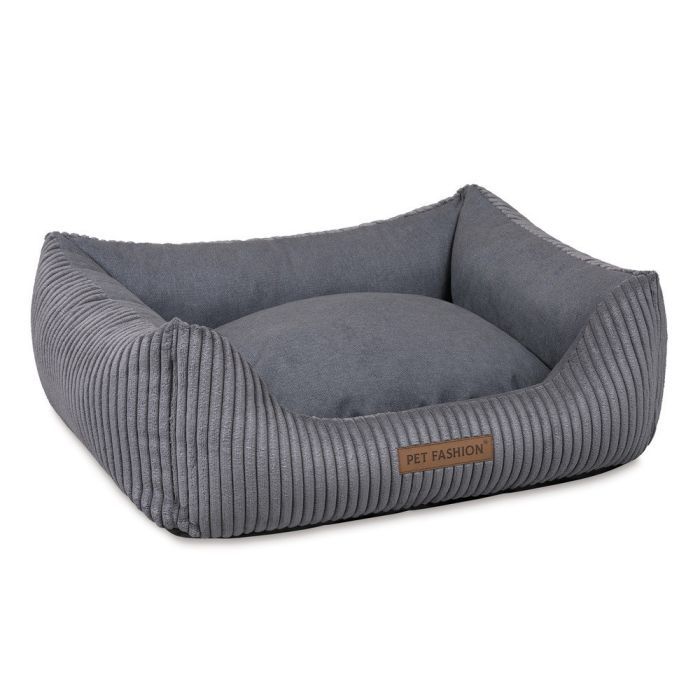 Лежак для животных Pet Fashion DEVID 62х50х19 см темно-серый (4823082444519)