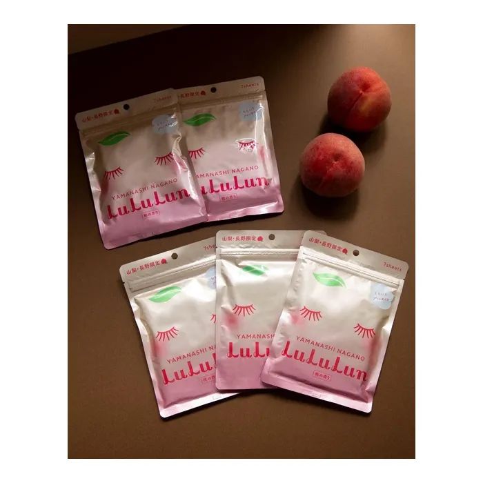 Маска для лица Lululun Premium Face Mask Персик из Яманаси 7 шт (4582305065916) изображение 3