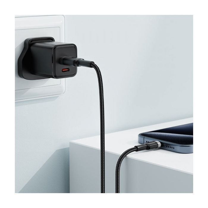 Дата кабель USB 2.0 AM to USB-C 1.2m 60W black Acefast (6974316285144) изображение 5