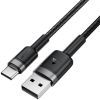 Дата кабель USB 2.0 AM to USB-C 1.2m 60W black Acefast (6974316285144)