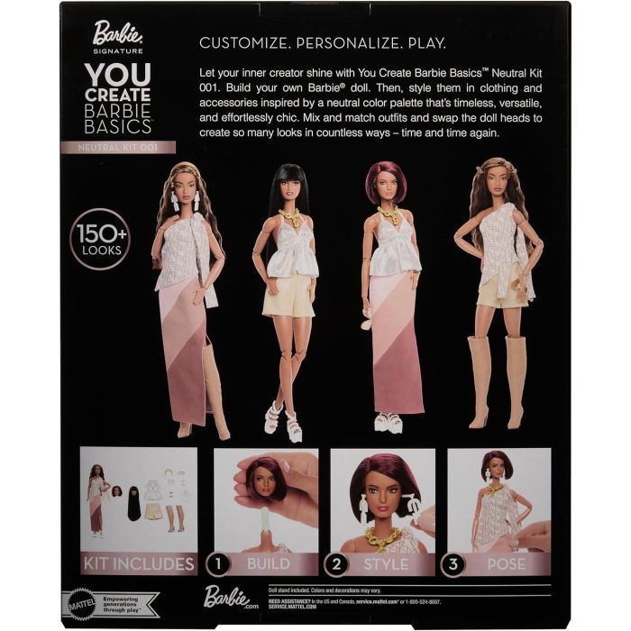 Лялька Barbie Колекційний набір You Create Barbie Basics Брюнетка (JJX35) зображення 2