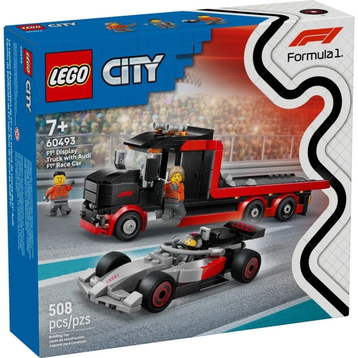 Конструктор LEGO City Грузовик для демонстрации F1 с гоночным автомобилем Audi F1 (60493)