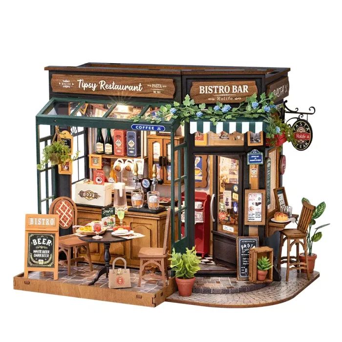 Конструктор Robotime Rolife деревянный 3D Ресторан Tipsy (DG167)