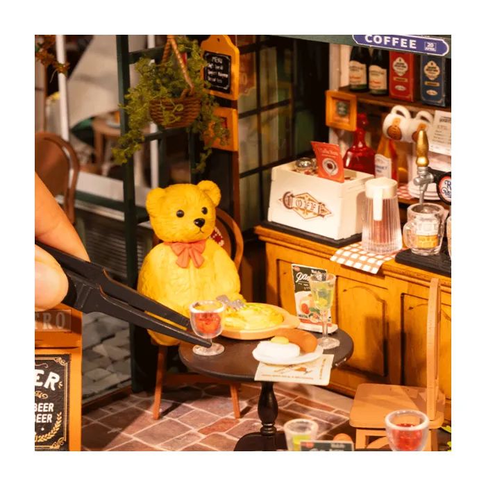 Конструктор Robotime Rolife деревянный 3D Ресторан Tipsy (DG167) изображение 4