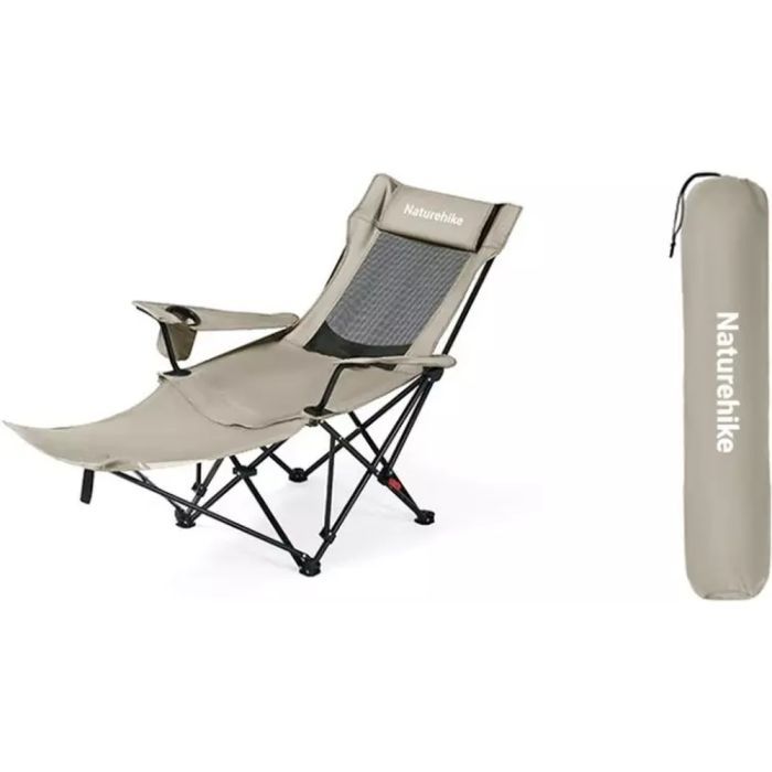 Кресло складное Naturehike CNK2550JJ023 Nightfall T05, сталь, хакі (6977465865700) изображение 2