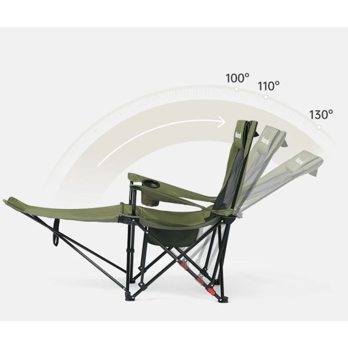 Кресло складное Naturehike CNK2550JJ023 Nightfall T05, сталь, хакі (6977465865700) изображение 3
