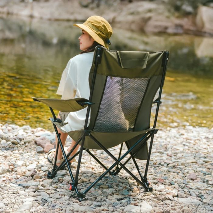 Кресло складное Naturehike CNK2550JJ023 Nightfall T05, сталь, хакі (6977465865700) изображение 9