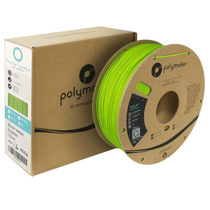 Пластик для 3D-принтера Polymaker PLA POLYLITE LW 1.75 mm 0,8kg WHITE (PA08002) зображення 3