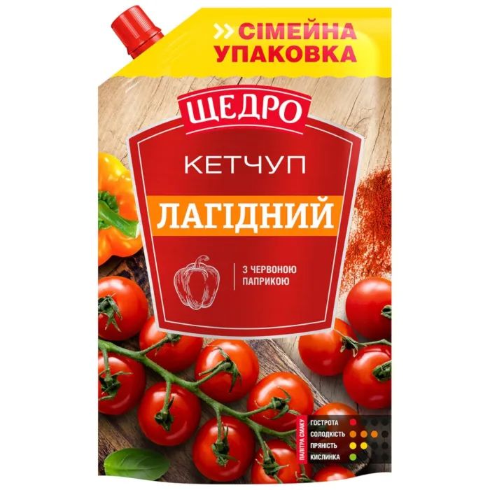 Соус Щедро Кетчуп Лагідний 360 г (4823097413500)