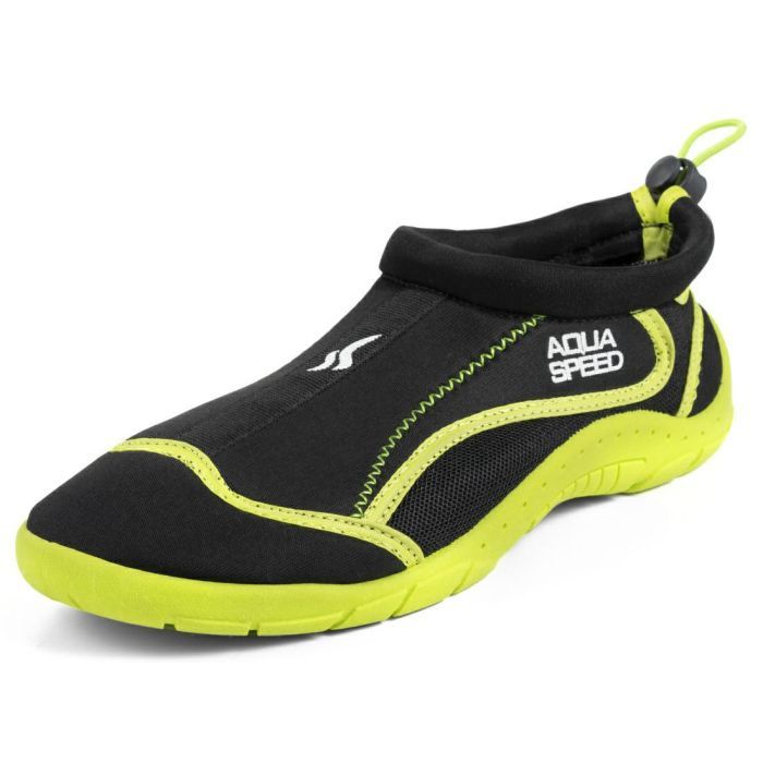 Аквашузы Aqua Speed Aqua Shoe Model 704-18 чорний, жовтий 37 (5908217691613)