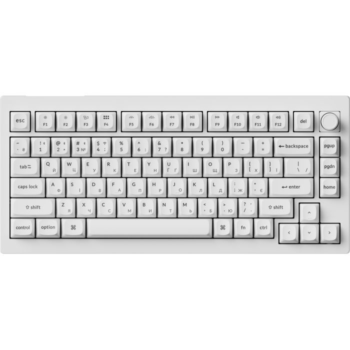 Клавіатура Keychron V1 Ultra Keychron Red Switch RGB UA Black (V1U-D1-UA)