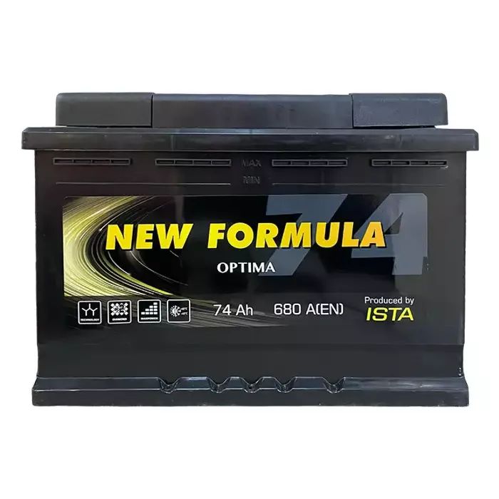 Аккумулятор автомобильный NEW FORMULA Optima 74Ah Ев (-/+) (680EN) (5741102211)