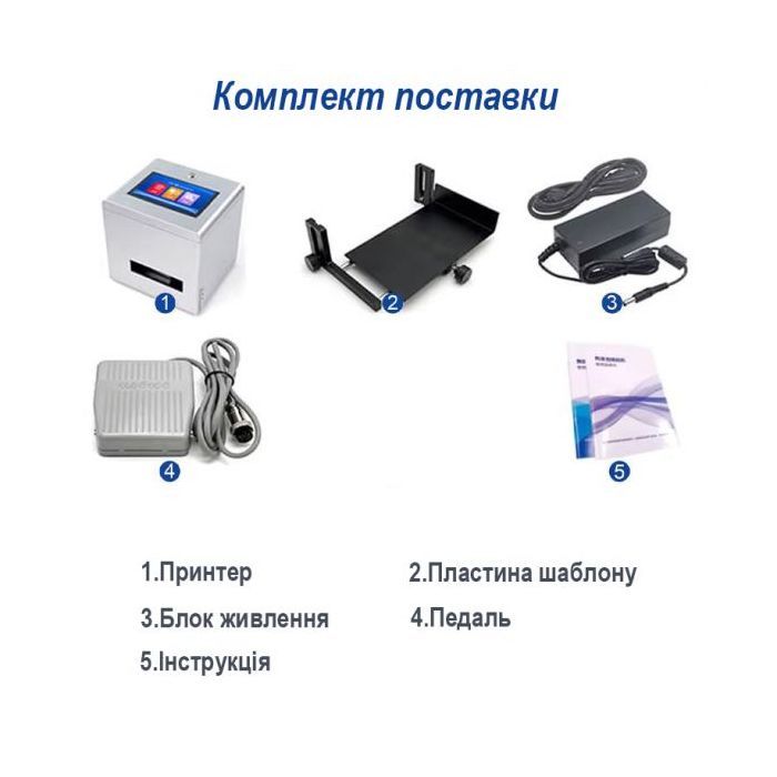 Маркиратор UKRMARK каплеструйный настольный, DT-01, 12.7mm, экран 5", (без картриджа) (900448) изображение 5