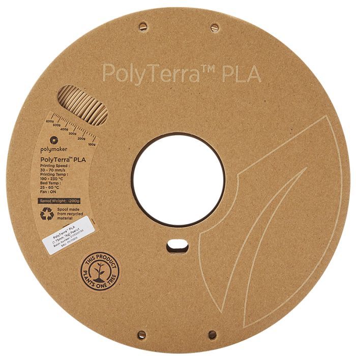 Пластик для 3D-принтера Polymaker PLA PolyTerra 1,75mm 1kg PEANUT (PM70909) зображення 2