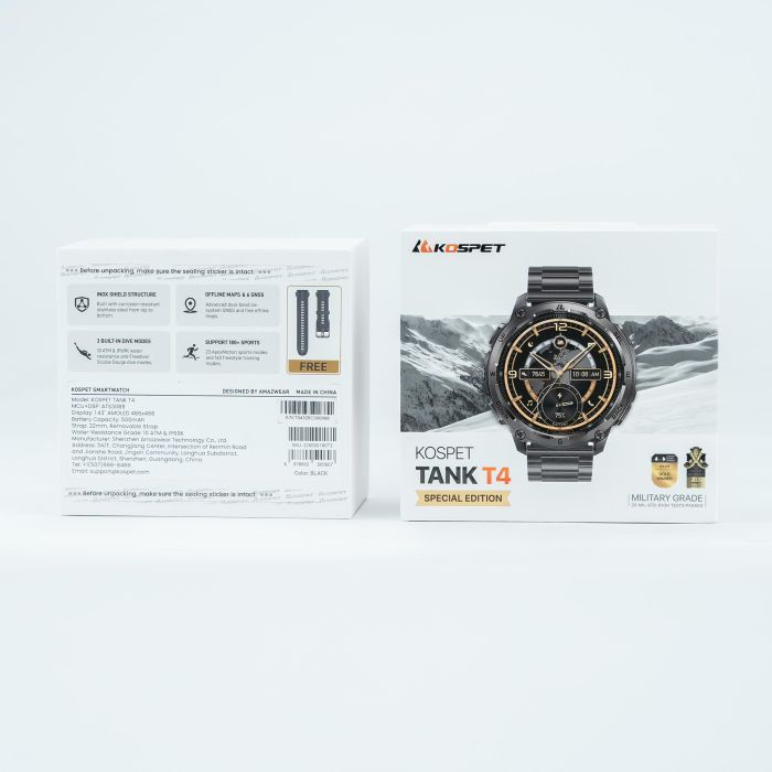 Смарт-годинник KOSPET TANK T4SE GOLD (6978602500621) зображення 10