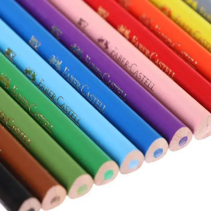 Карандаши цветные Faber-Castell тригранні, 12 кольорів + стругачка (120523) (21614) изображение 3