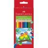 Карандаши цветные Faber-Castell тригранні, 12 кольорів + стругачка (120523) (21614)