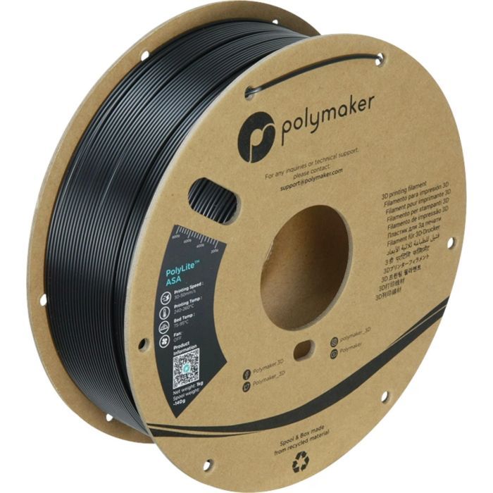 Пластик для 3D-принтера Polymaker ASA 1,75mm 1kg BLACK (PF01001)