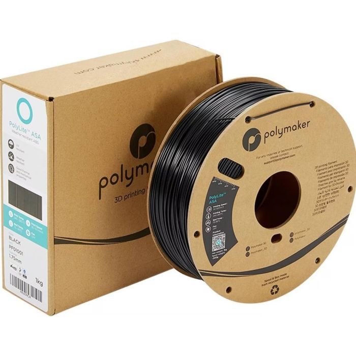Пластик для 3D-принтера Polymaker ASA 1,75mm 1kg BLACK (PF01001) зображення 4