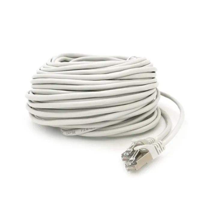 Патч-корд 20м FTP cat.5e, CU, RJ45, grey Merlion (PCM-CU-5E/20G)