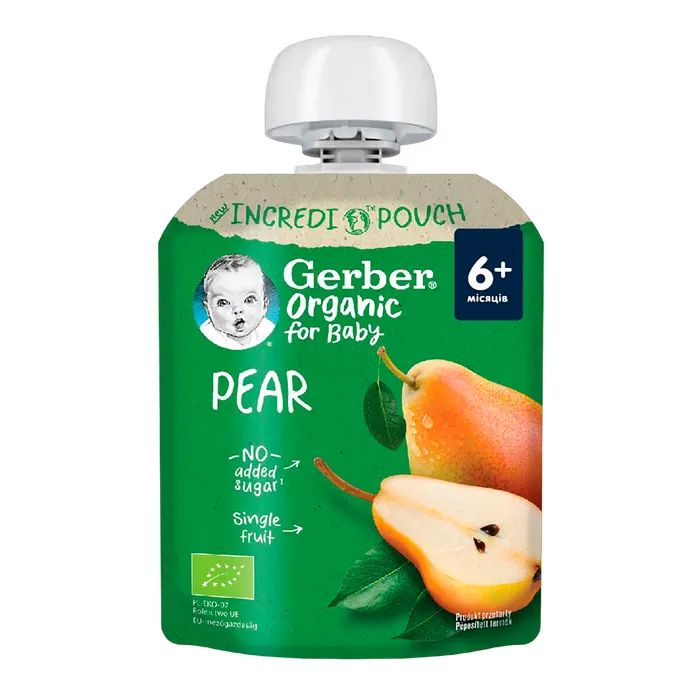 Детское пюре Gerber Organic груша с 6 месяцев 80 г (1227093)