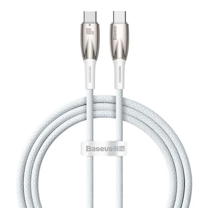 Дата кабель USB-C to USB-C 1.0m 100W white Baseus (CADH000702)