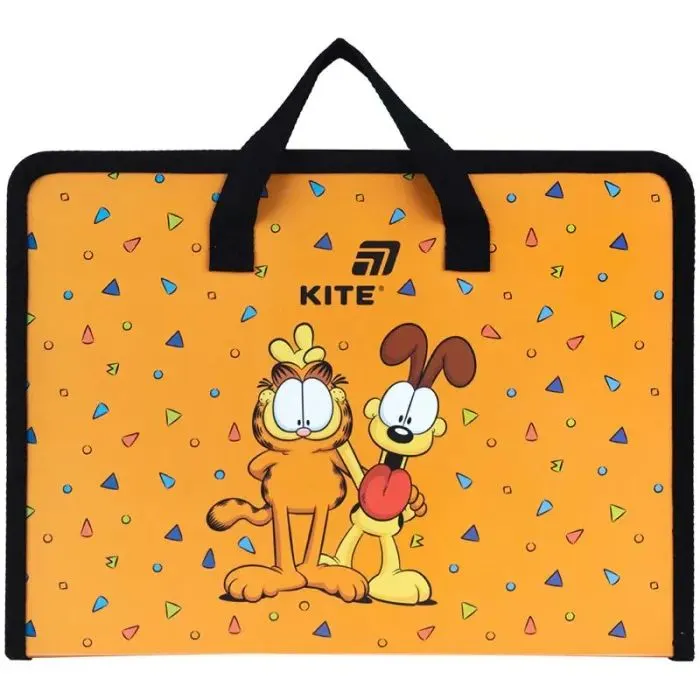 Папка - портфель Kite на молнии A4 Garfield , 1 отделение (GF26-202)