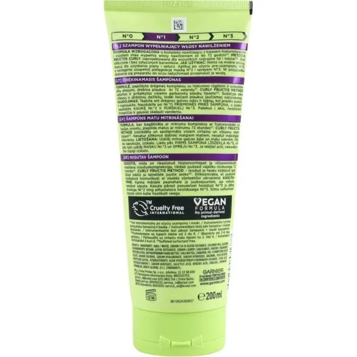 Шампунь Garnier Fructis Curls Method Shampoo 200 мл (3600542571777) изображение 2
