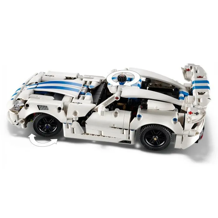 Конструктор LEGO Technic Спортивный автомобиль Dodge Viper GTS-R (42234) изображение 6