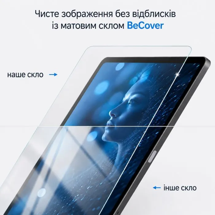 Скло захисне BeCover Matte Anti-Glare Apple iPad Pro 11" M5 2025 (715948) зображення 5