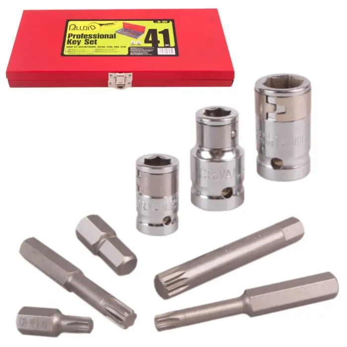 Набор бит Alloid шестигранная, SPLINE, TORX, 41шт. (НБ-3841) изображение 4