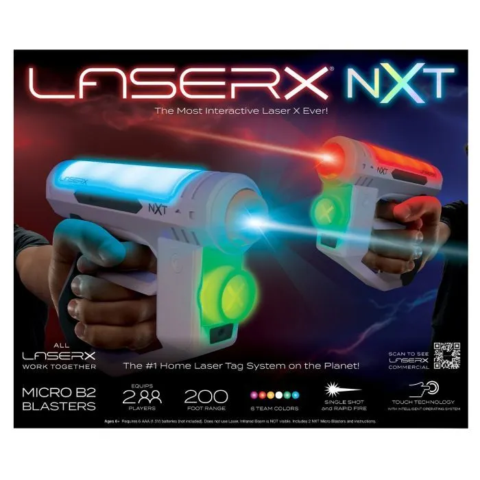 Игрушечное оружие Laser X набор для лазерных боев – NXT Micro для двух игроков (87538) изображение 2