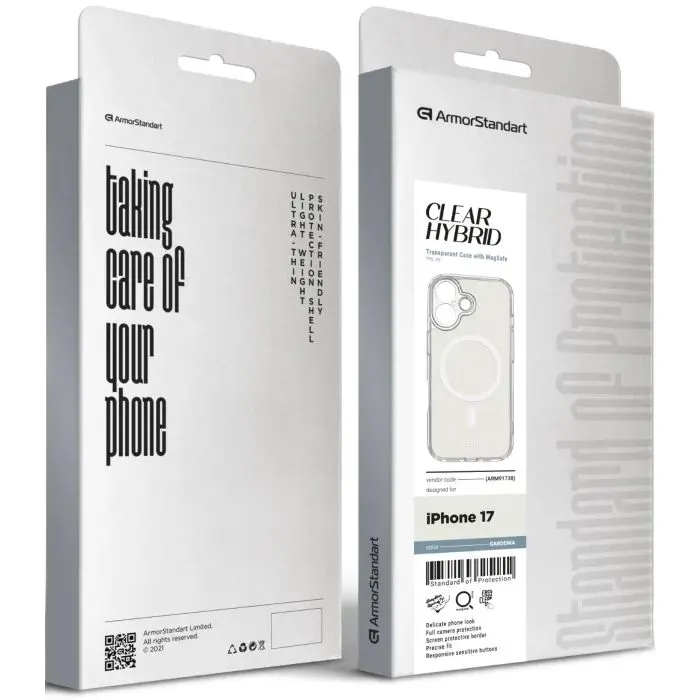 Чехол для мобильного телефона Armorstandart Clear Hybrid MagCase Apple iPhone 17 Gardenia (ARM91738) изображение 3